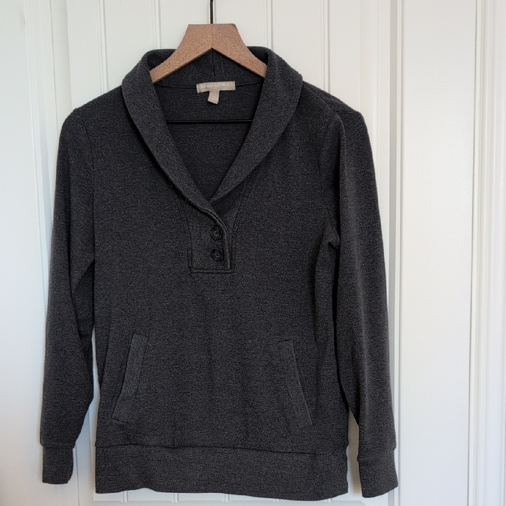 Banana Republic Charcoal Knit Sweater